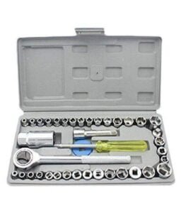 40 Pis tool kit  Tool Kit & Screwdriver and Socket Set Automobile Motorcycle Repair Tool Case