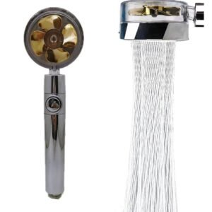 Fan shower head 360 Degrees rotating
