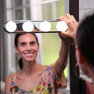 Studio Glow light Glow Make-up Vanity Mirror Light for LED 4 Bulbs Cordless